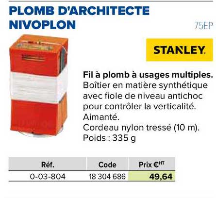fil à plomb à usages multiples stanley