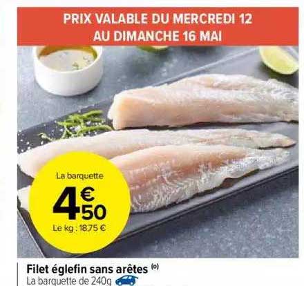filet églefin sans arêtes