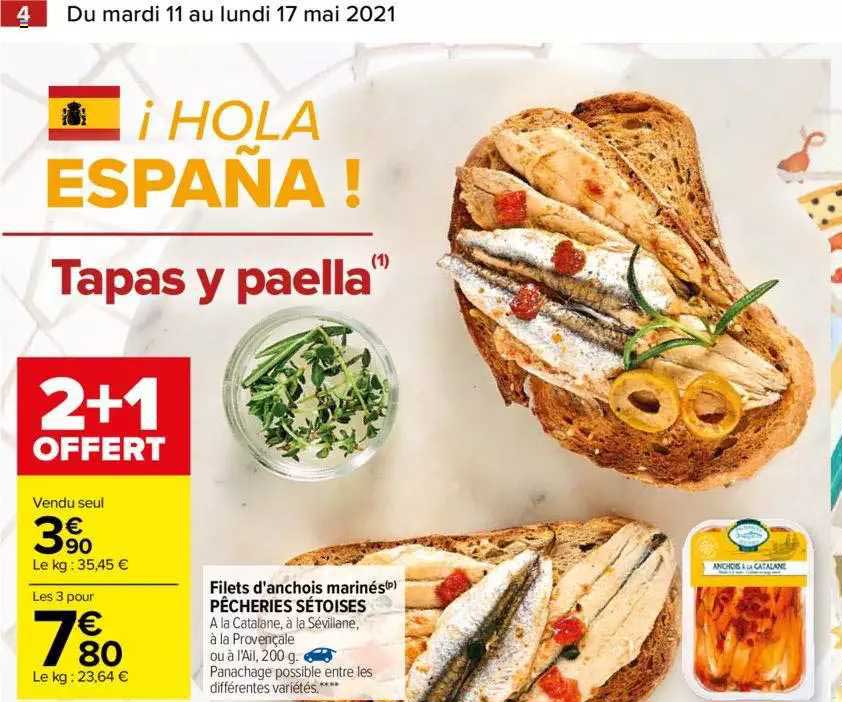 Filets d'anchois marines Pecheries Setoises