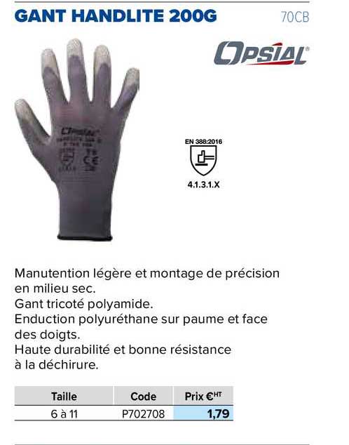 gant handlite 200g opsial