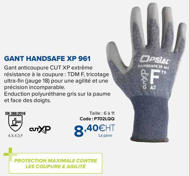 gant handsafe xp 961