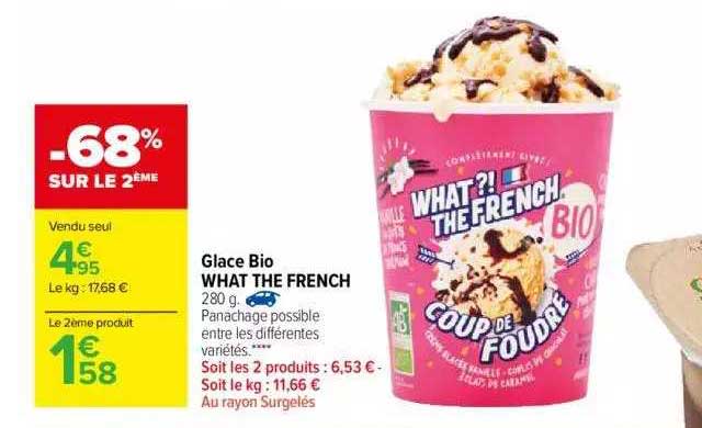 glace bio what the french