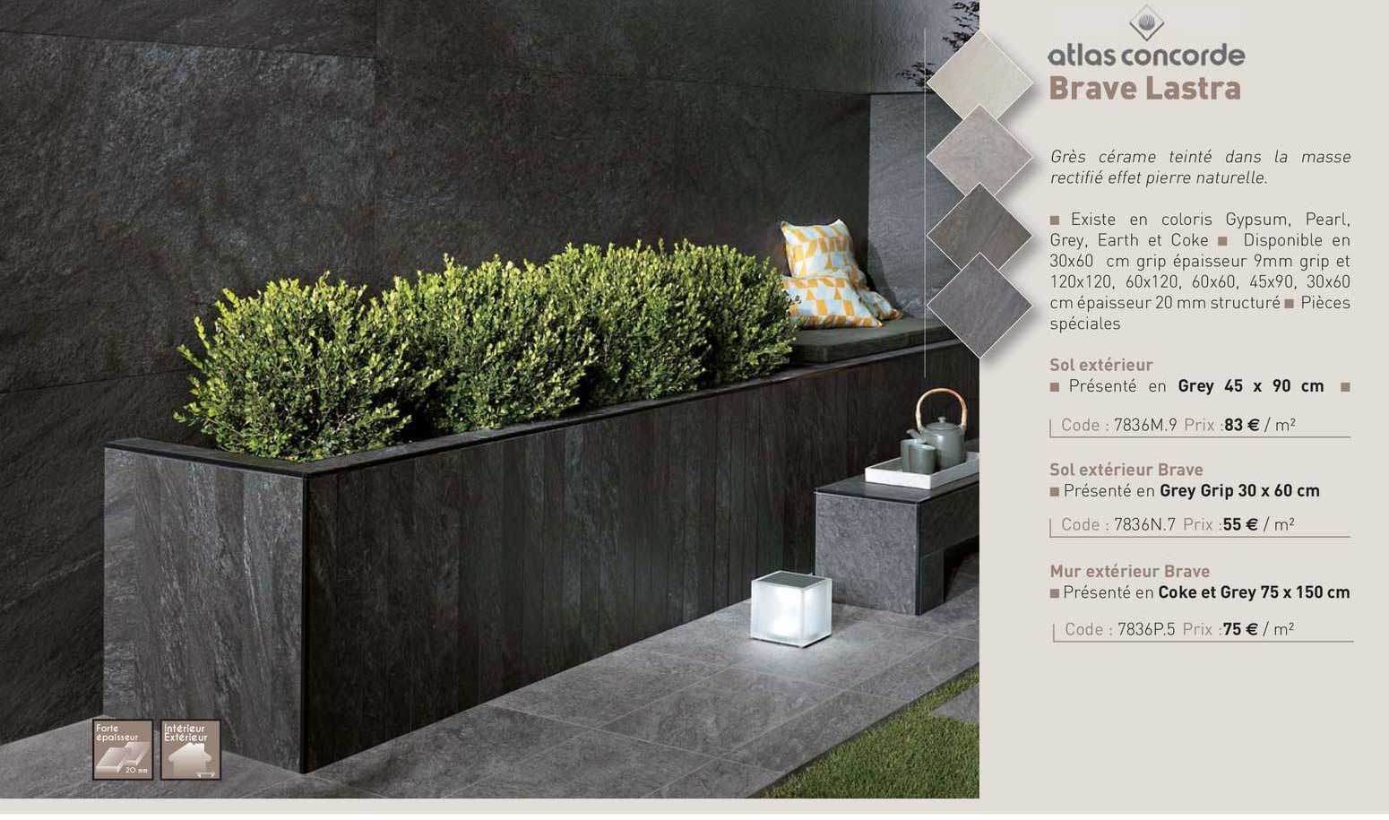 grès cérame brave lastra atlas concorde
