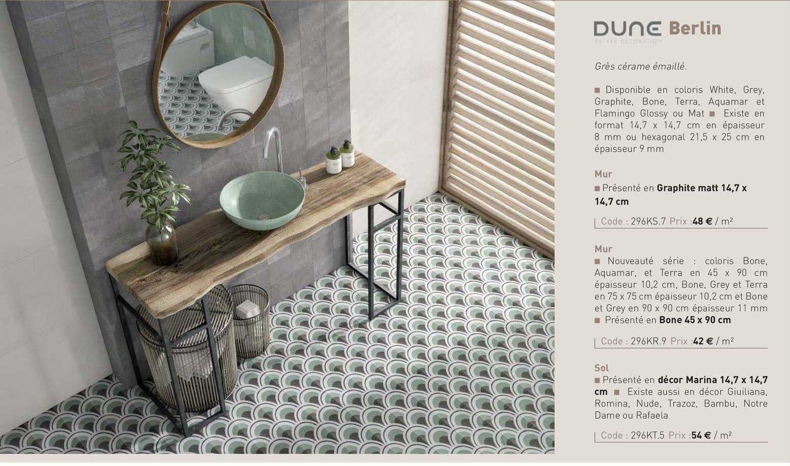 grès cérame émaillé berlin dune