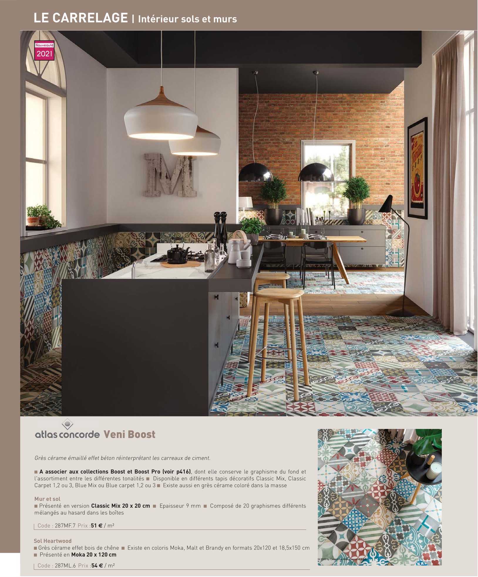 grés cérame émaillé veni boost atlas concorde