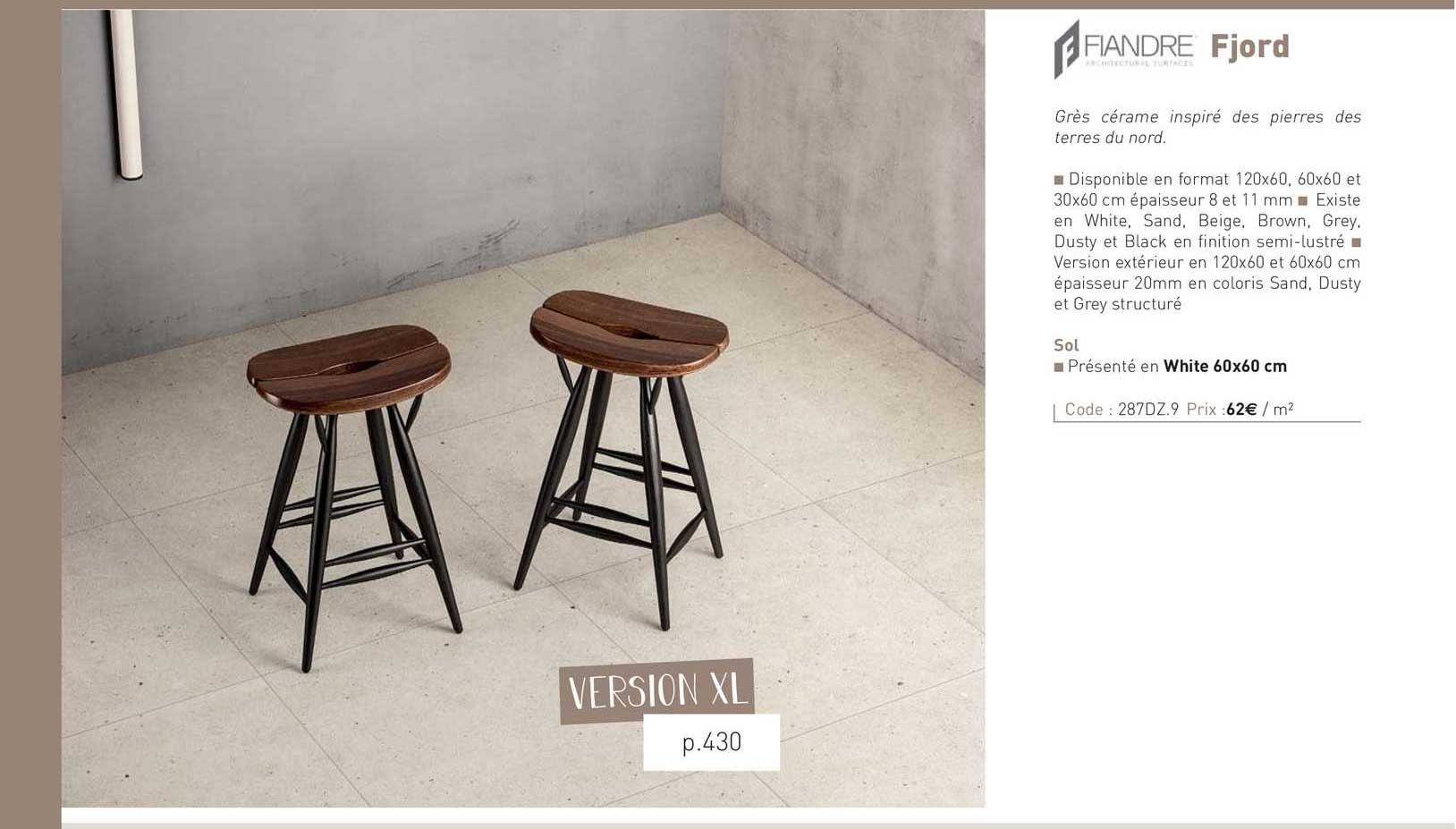 grès cérame inspiré des pierres des terres du nord fjord fiandre