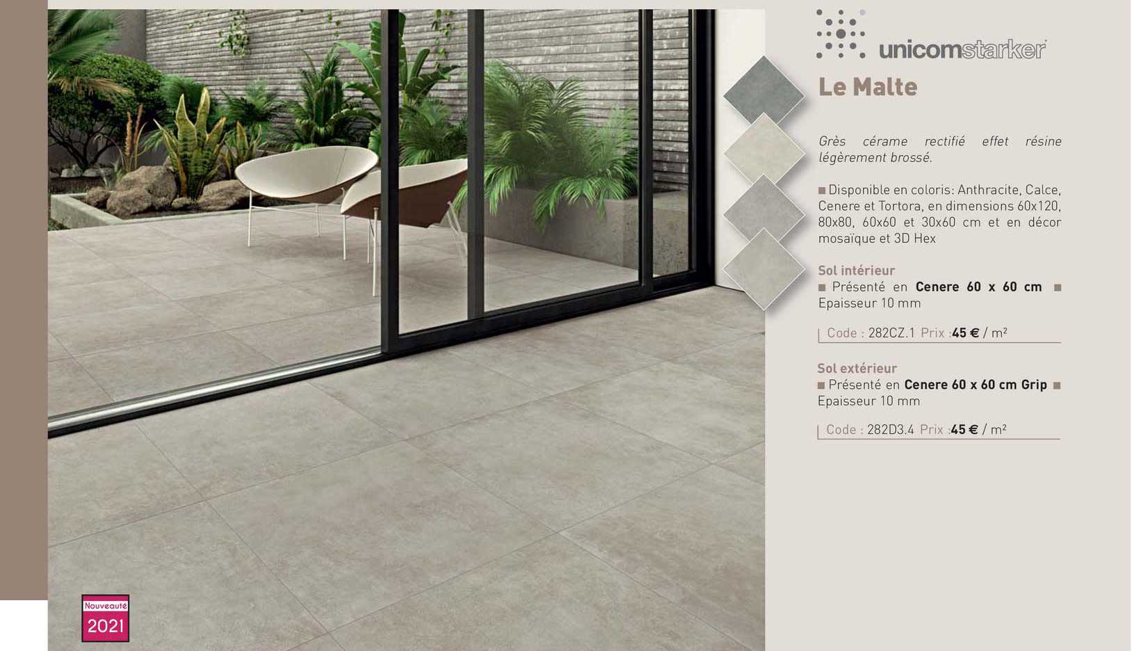grès cérame le malte unicom starker