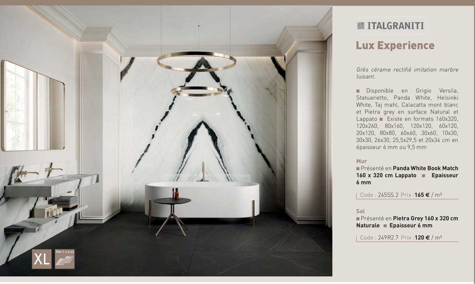 grès cérame lux experience italgraniti