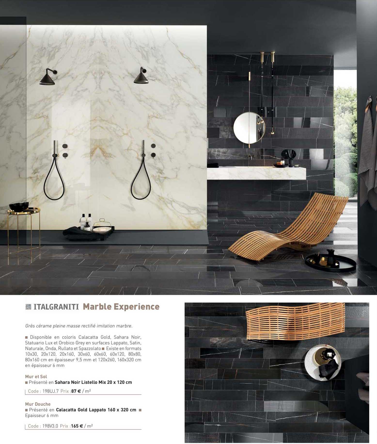 grès cérame marble experience italgraniti