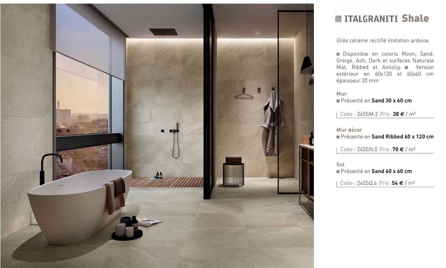 grès cérame shale italgraniti