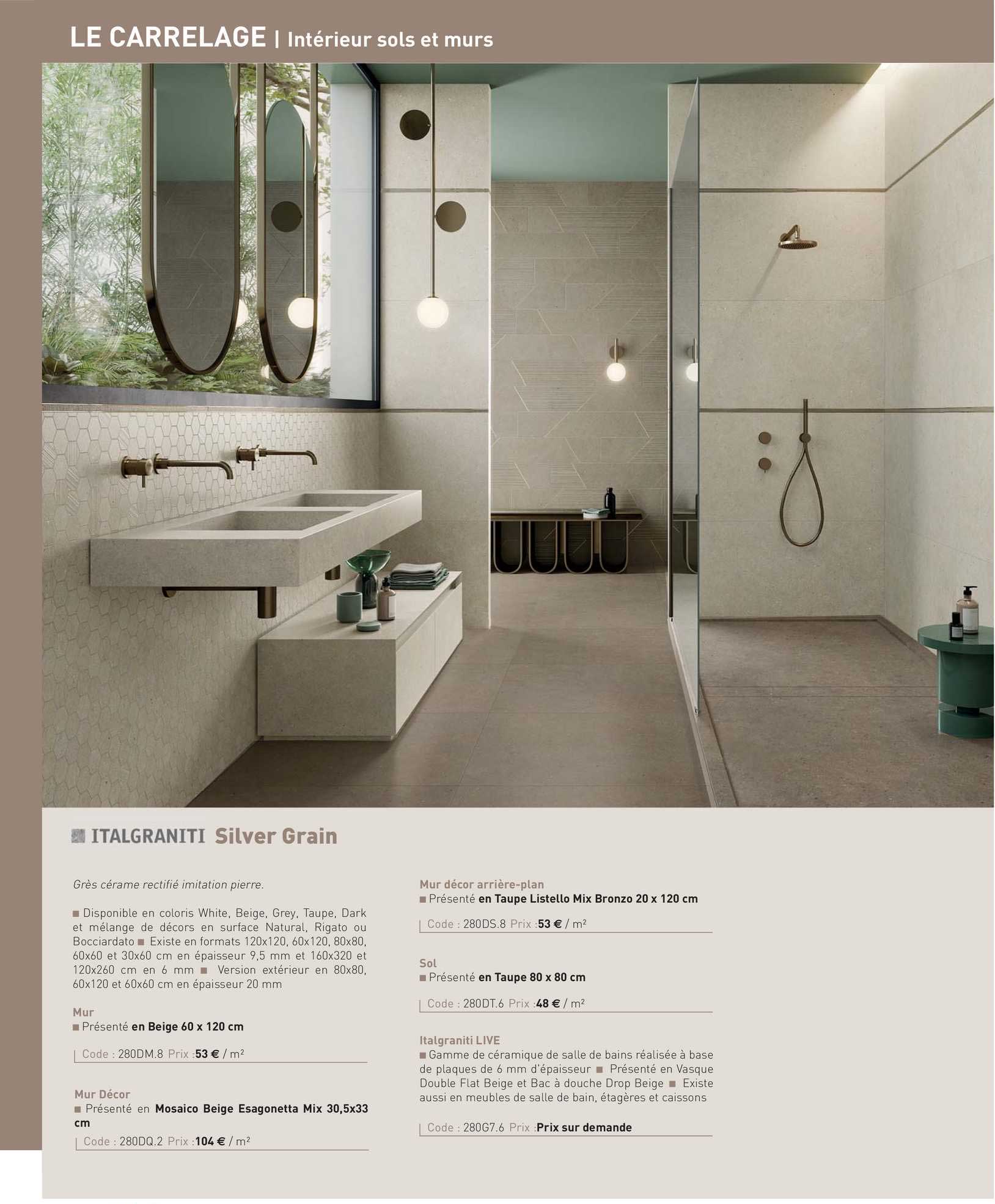 grès cérame silver grain italgraniti