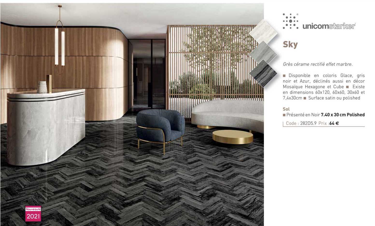 grès cérame sky unicom starker