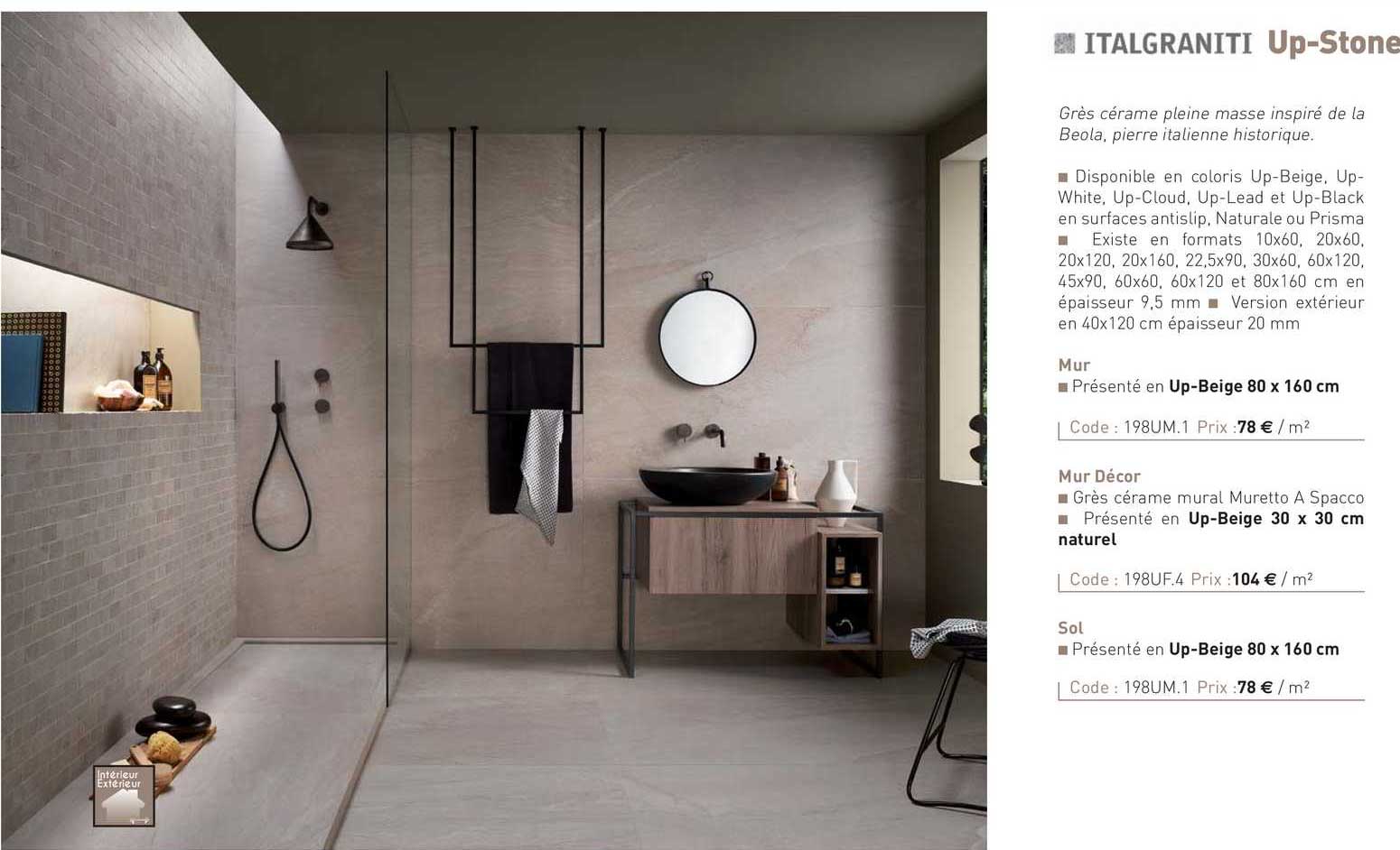 grès cérame up-stone italgraniti