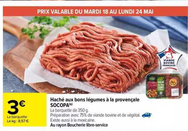 Haché Aux Bons Légumes à La Provençale Socopa