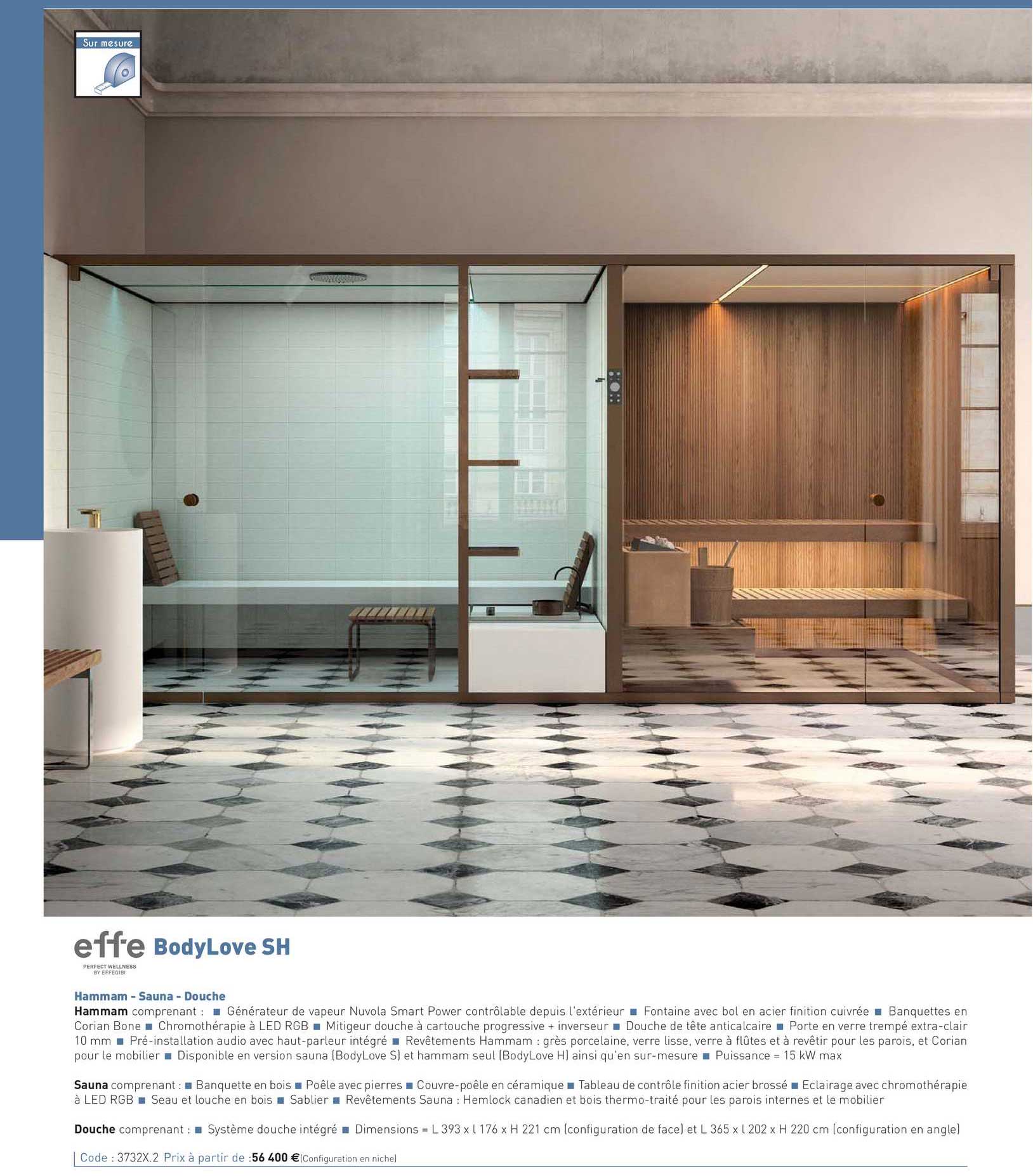 hammam - sauna - douche bodylove sh