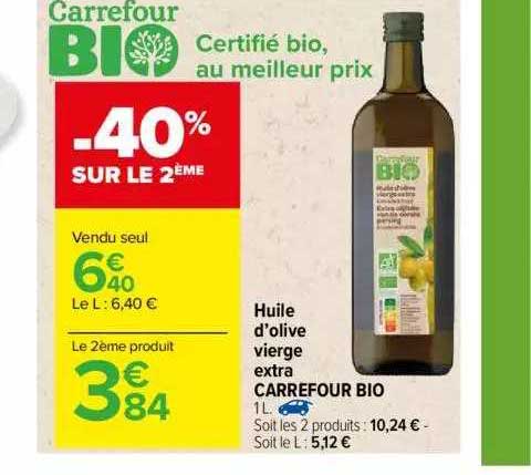 Huile D'olive Vierge Extra Carrefour Bio