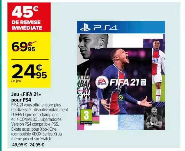 Jeu «1fifa 21K Pour Ps4