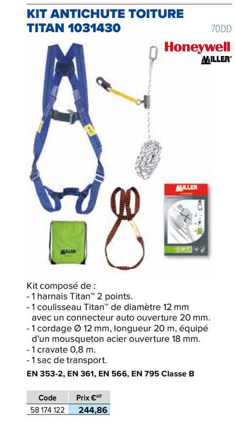 Kit Antichute Toiture Titan 1031430