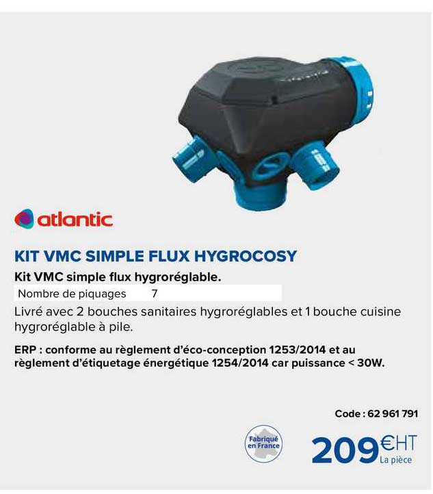 kit vmc simple flux hygrocosy