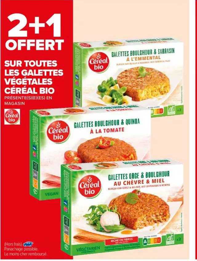 Les Galettes Végétales Céréal Bio