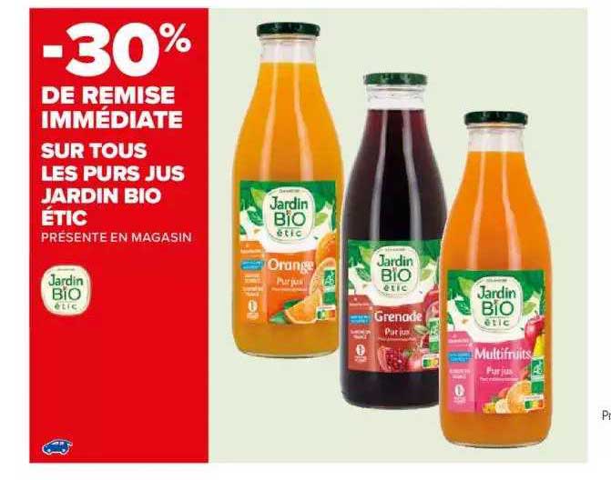 Les Purs Jus Jardin Bio étic