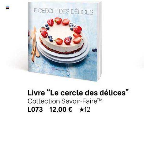 livre "le cercle des délices"