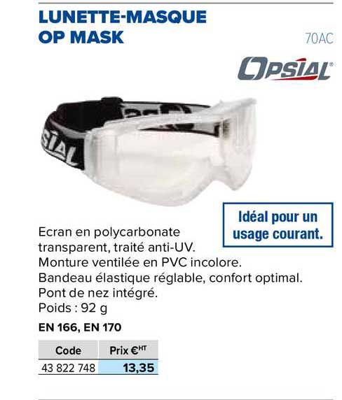 lunette-masque op mask opsial