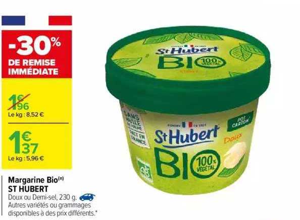 margarine bio st hubert