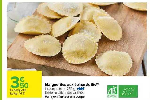 Marguerites Aux épinards Bio