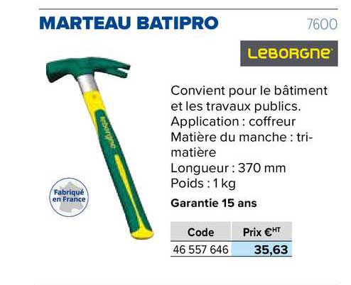 marteau batipro