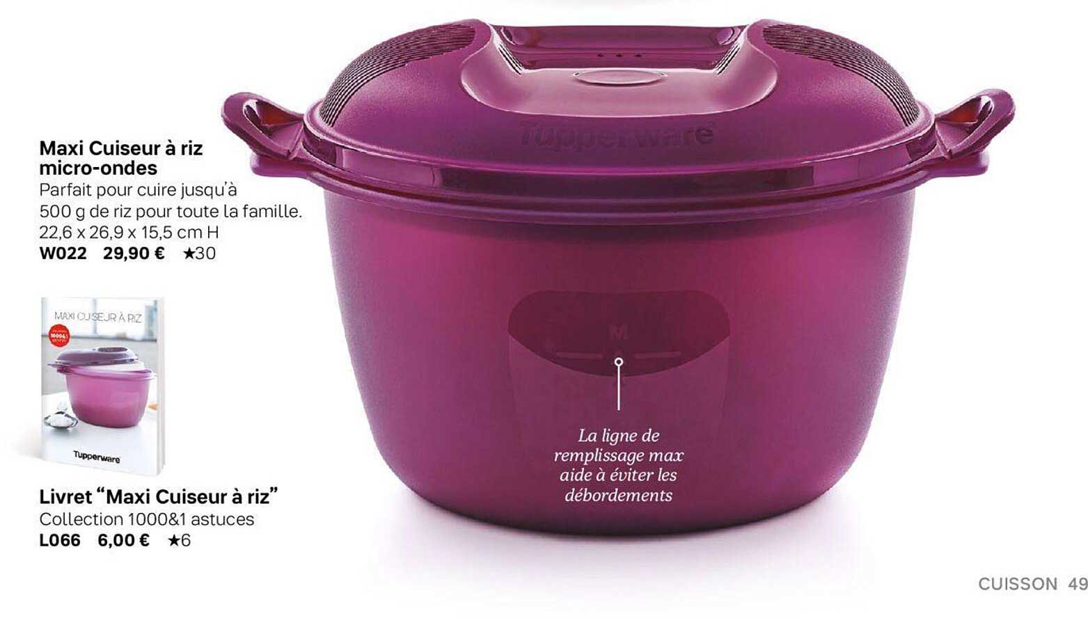 Maxi Cuiseur à Riz Micro-ondes, Livret "maxi Cuiseur à Riz"