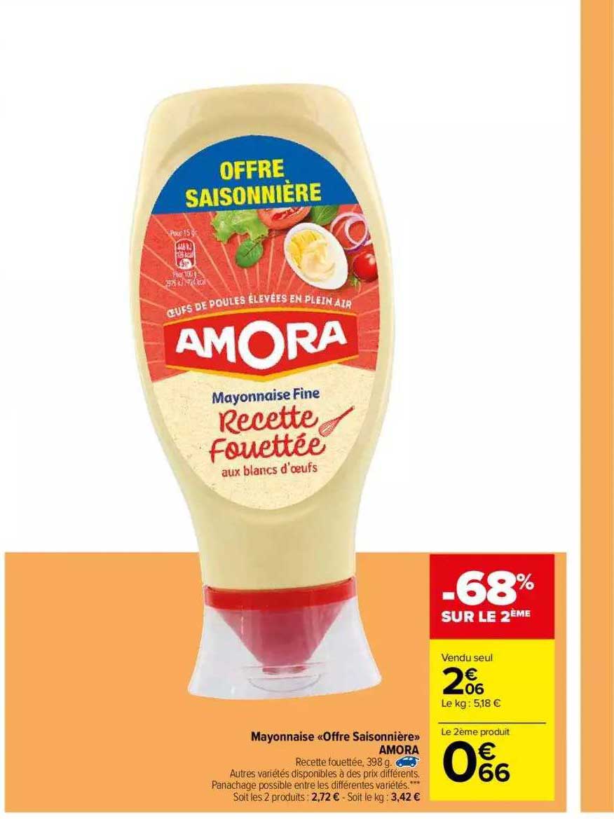 Mayonnaise Offre Saisonniere Amora