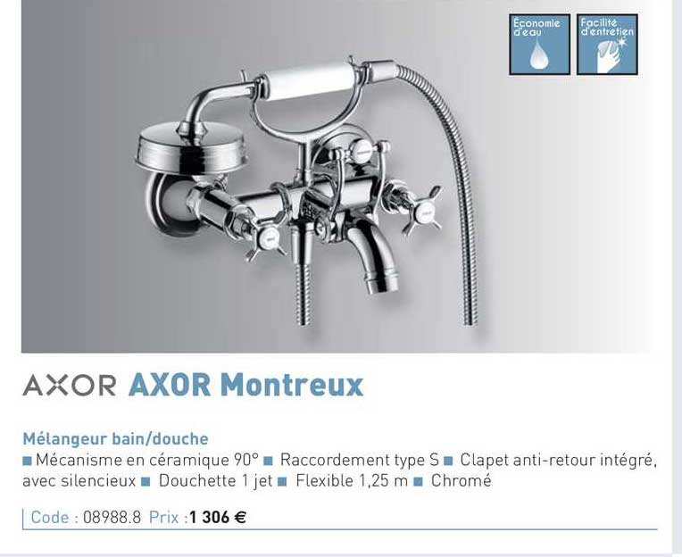 mélangeur bain-douche axor montreux
