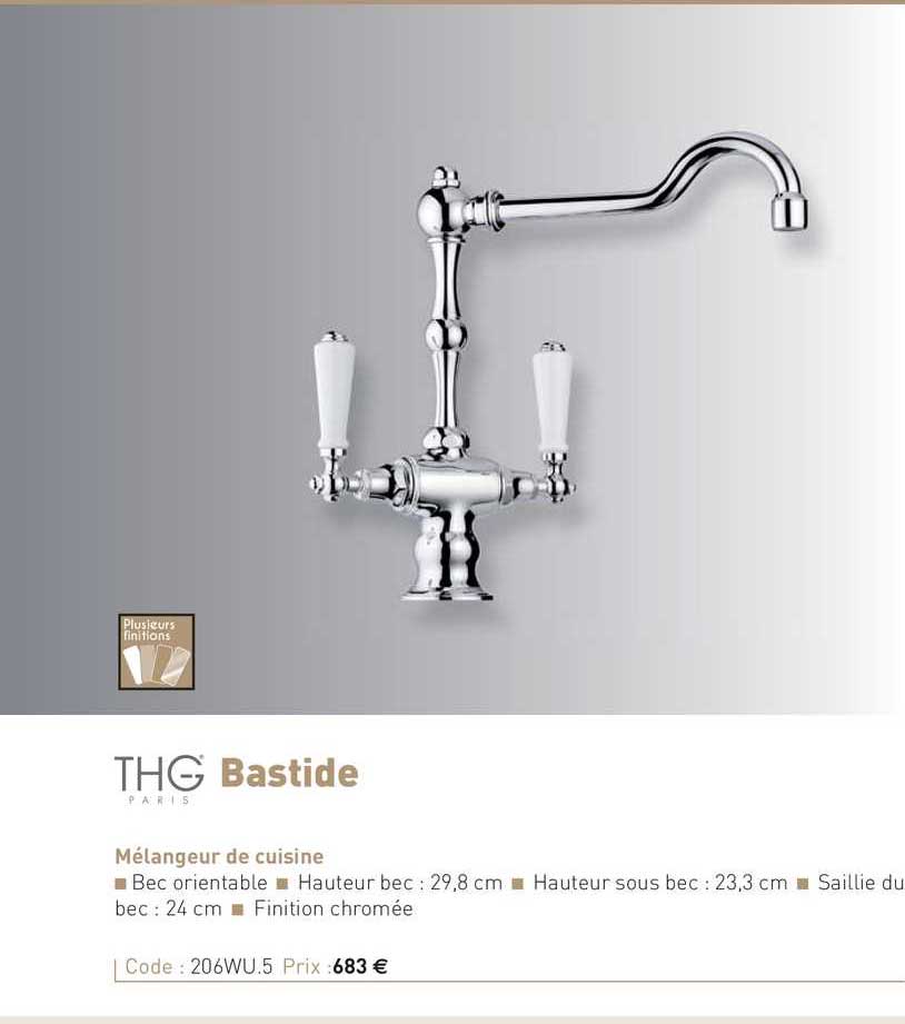 mélangeur de cuisine bastide thg