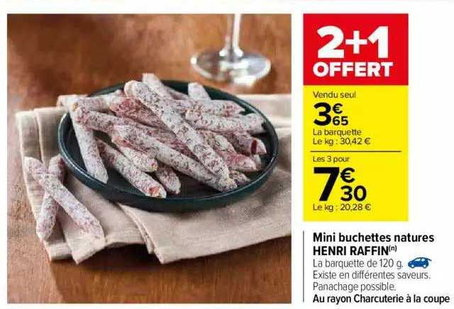 mini buchettes natures henri raffin