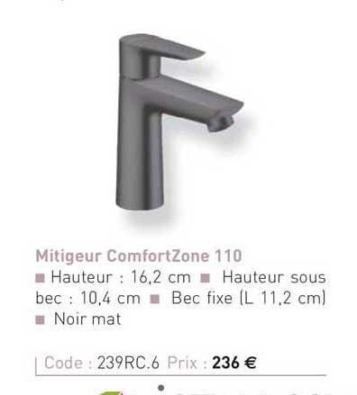 mitigeur comfortzone 110