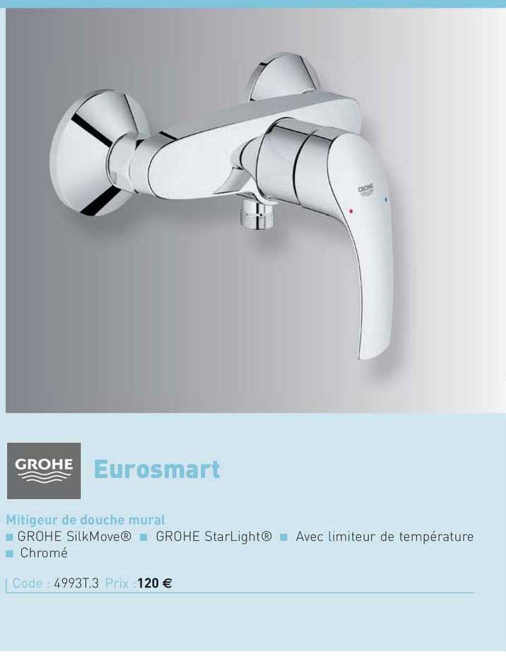 mitigeur de douche mural eurosmart grohe