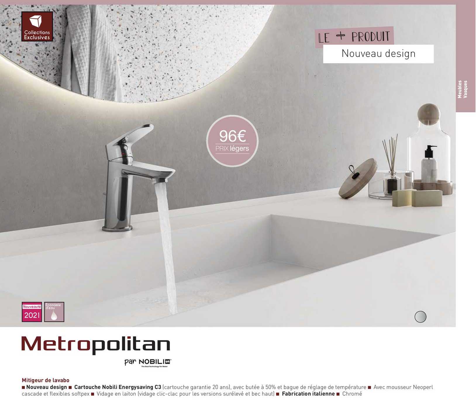 mitigeur de lavabo metropolitan