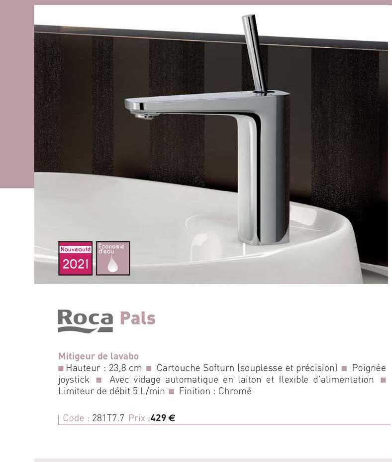 mitigeur de lavabo pals roca