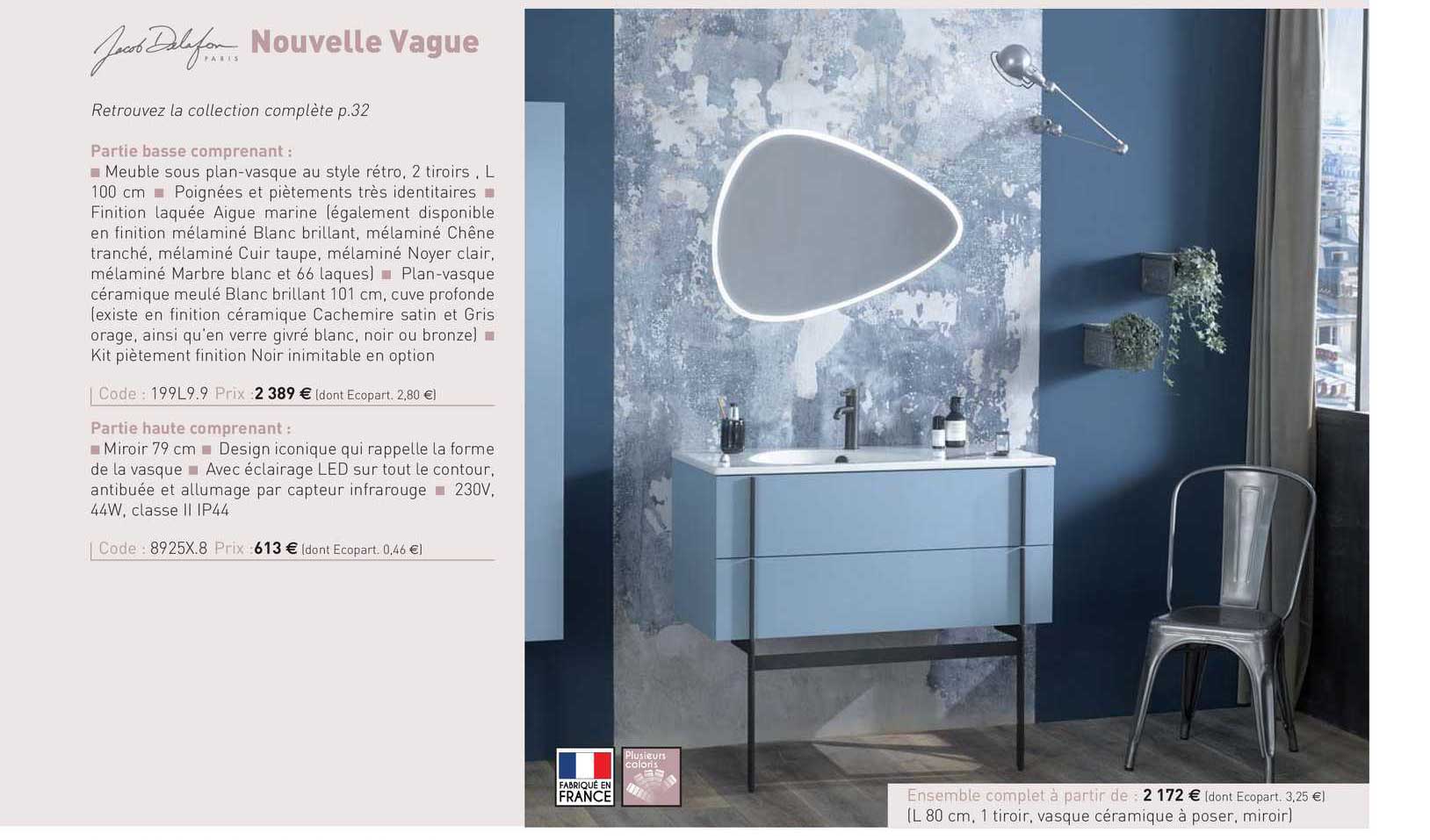 nouvelle vague jacob delafon