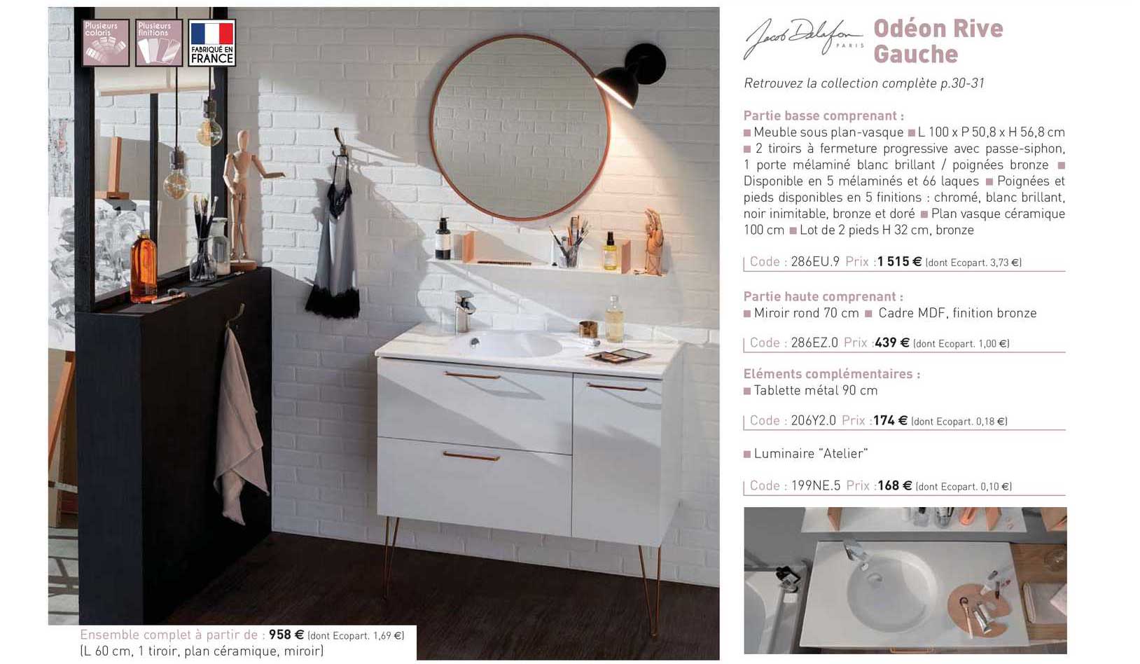 odéon rive gauche jacob delafon