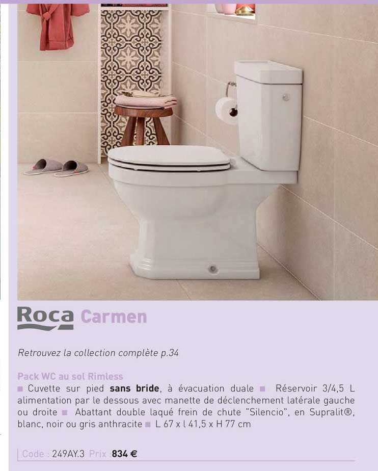 pack wc au sol rimless carmen roca