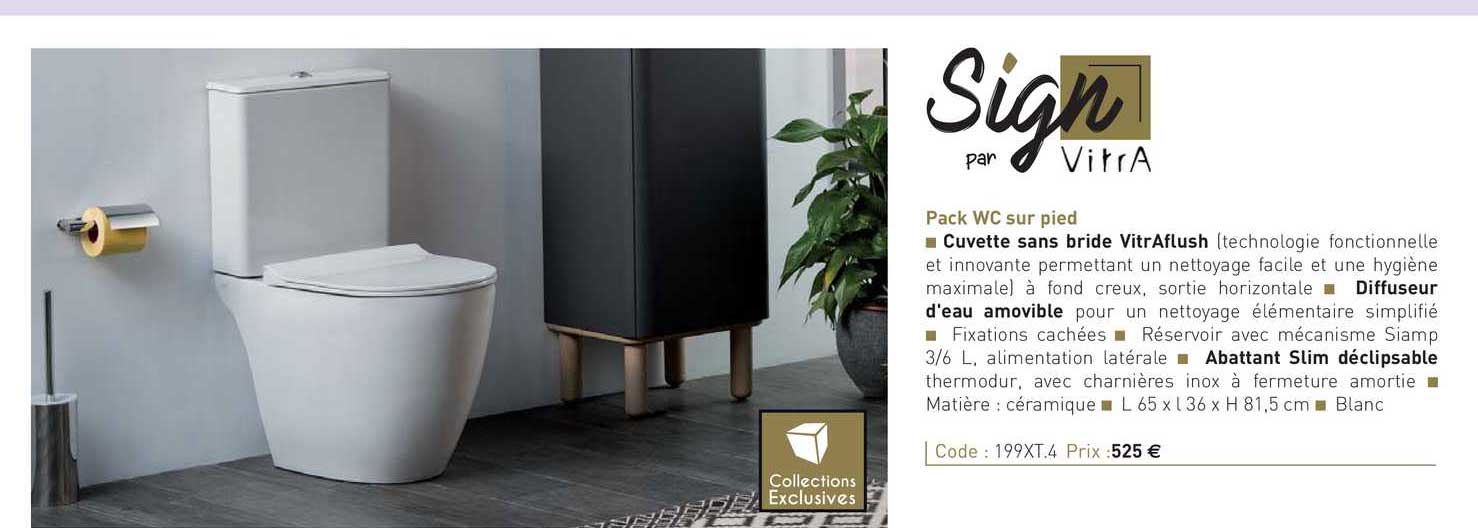 pack wc sur pied sign par vitra