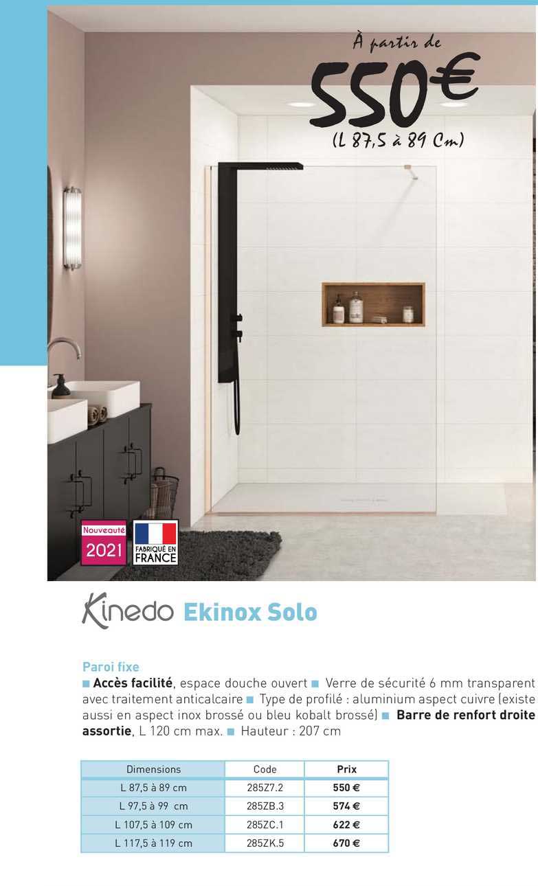 paroi fixe ekinox solo kinedo