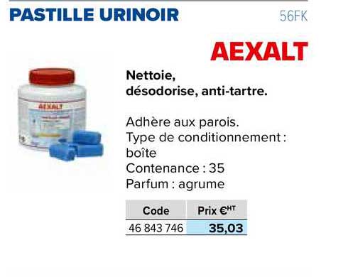 pastille urinoir aexalt