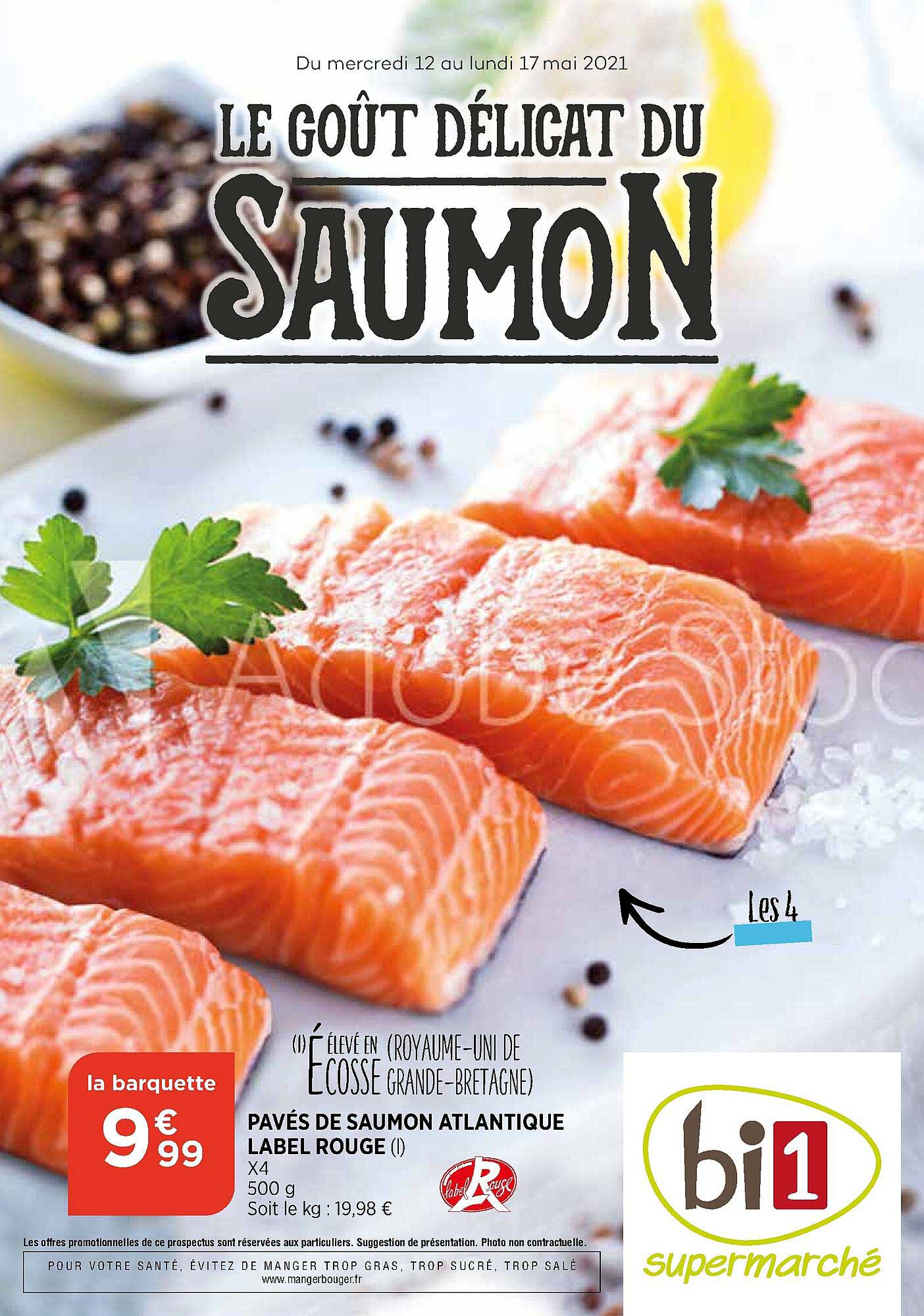 Paves De Salmon Atlantique Label Rouge