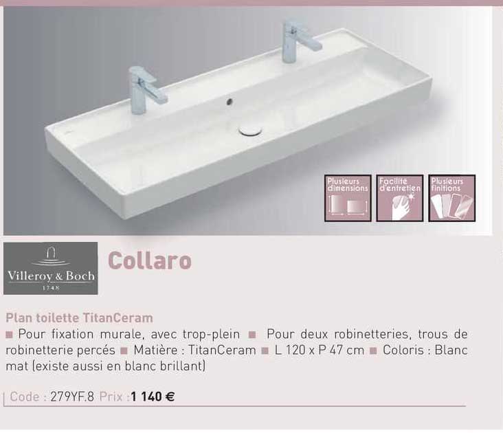 plan toilette titan ceram collaro villeroy & boch