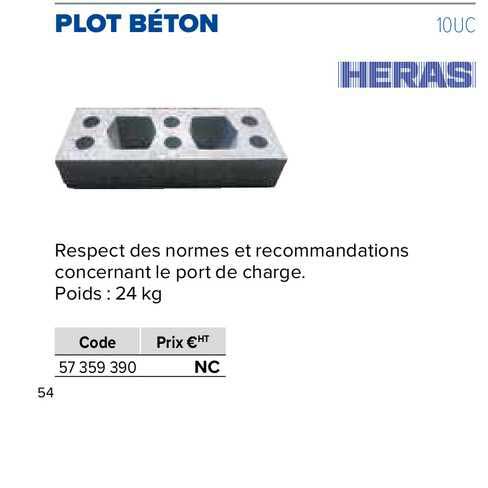 plot béton heras