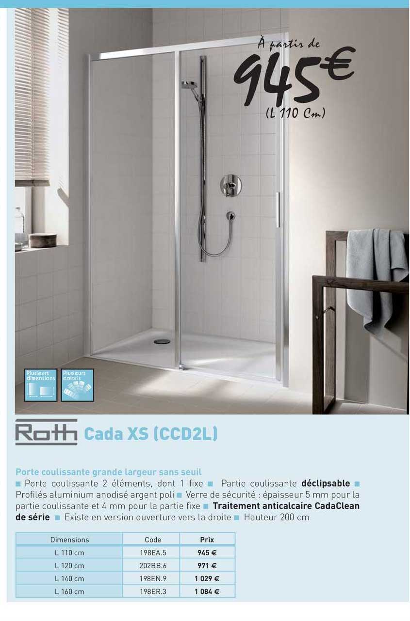 porte coulissante grande largeur sans seuil cada xs (ccd2l)
