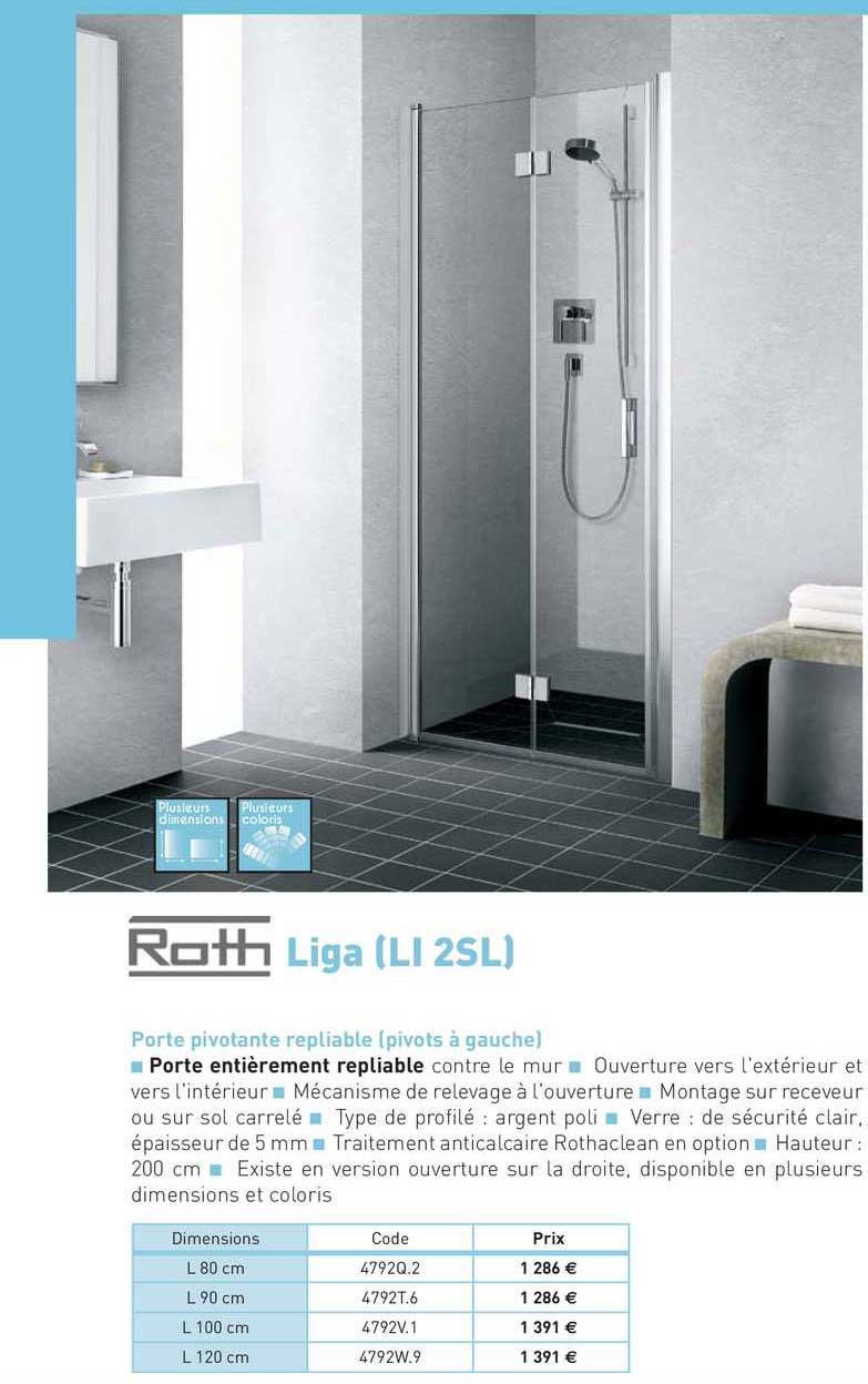 porte entièrement repliable (pivots à gauche) liga (li2sl)